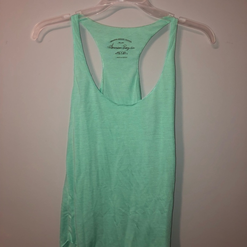 light green tank top